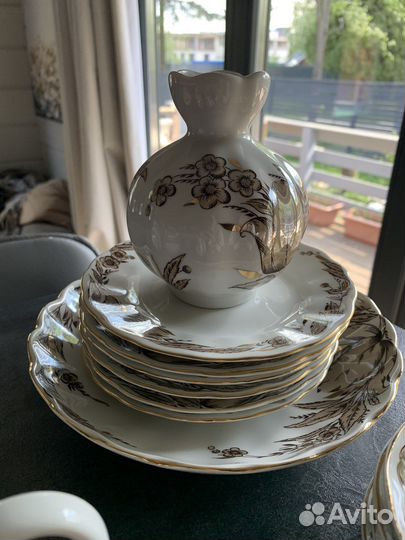Кофейный сервиз фарфор лфз СССР (неполный)