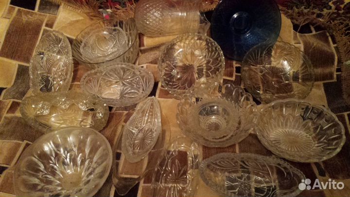 Посуда разная хрустальная. СССР