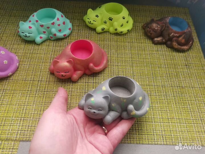 Подсвечник из гипса