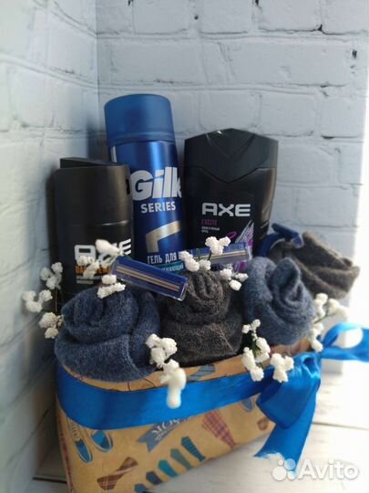 Мужской букет из носков, пены и геля