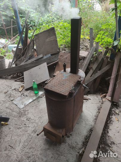 Печь длительного горения с водяным контуром