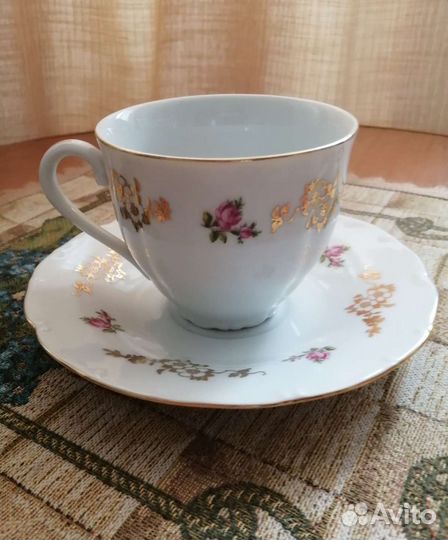 Чайная пара фарфор Чехия haas & czjzek