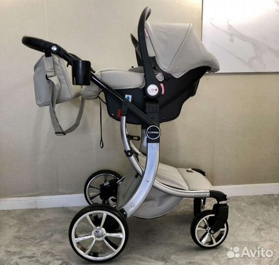 Коляска Новая 3 в 1 Dalux 608 (эко-кожа)