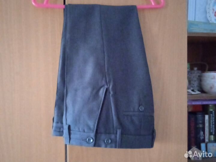 Брюки в школу для мальчика 140 серые