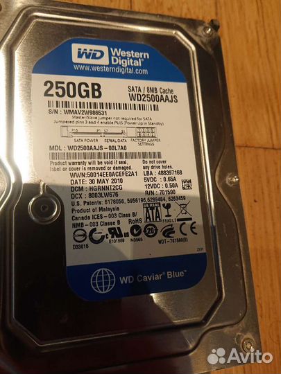 Жесткий диск SUN 250GB
