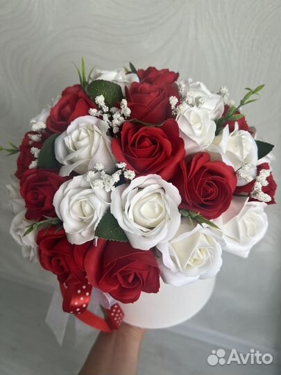 Букет из мыльных роз