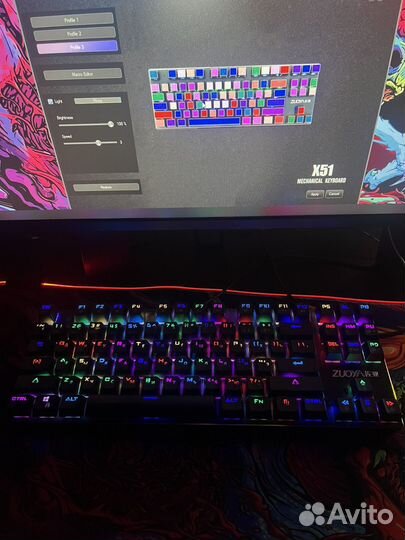 Механическая клавиатура укороченная