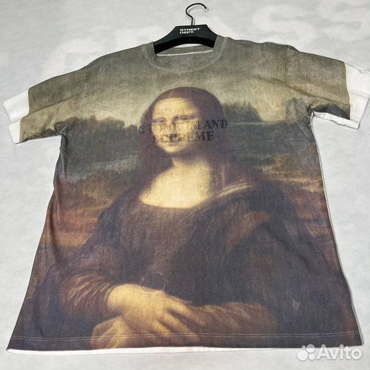 Футболка stone island X supreme