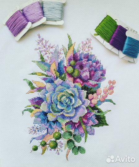 Картина вышитая крестом