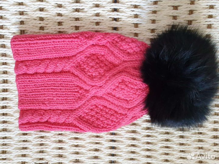 Шапки вязаные из шерсти мериноса