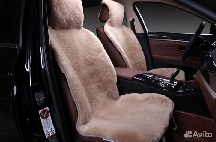 Меховые накидки на сиденья автомобиля