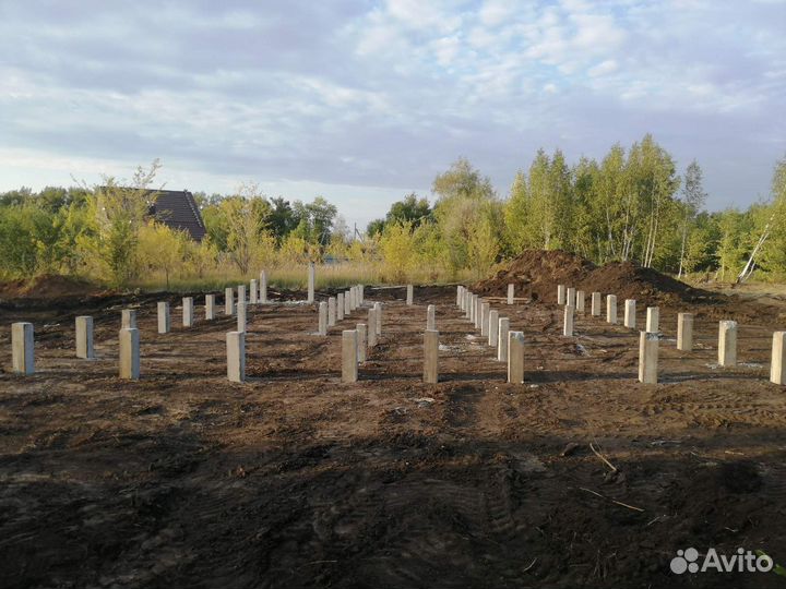 Забивной жб фундамент под каркасный дом