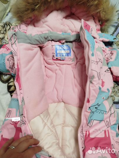 Зимний комбинезон для девочки 92