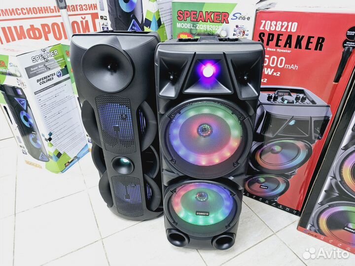 Большая портативная аудиосистема 40Вт (Чап50)