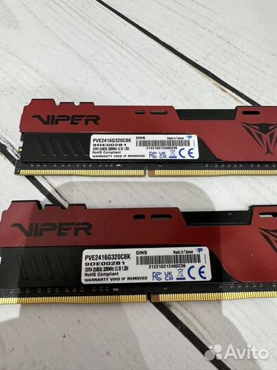 Оперативная память ddr4 16gb 3200mhz 8gbx2