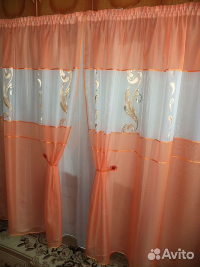 Шторы тюль для кухни