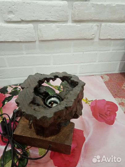 Ночник светильник из дерева