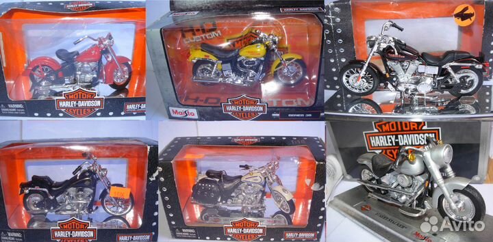 1/18 1/24 1/32 1/36 1/40 модели мотоциклы разные