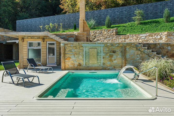 Композитные бассейны с установкой
