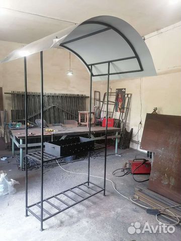 Мангал с крышей