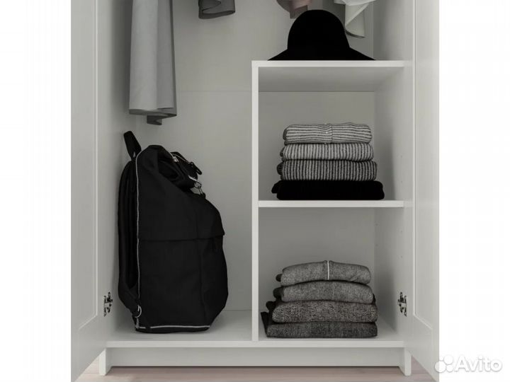 Распашной шкаф икеа Бримнэс. Белый шкаф (новый)