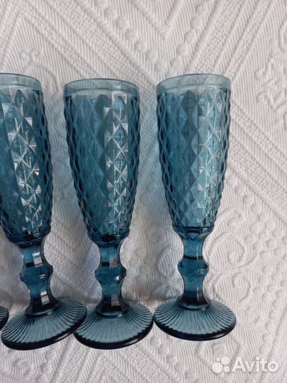 Фужеры для шампанского 6шт новые