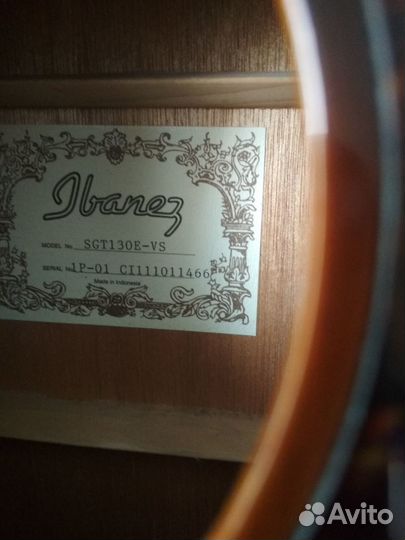 Акустическая гитара ibanez sgt 130e