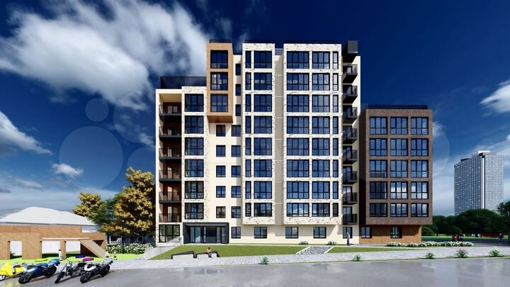 2-к. квартира, 34,8 м², 1/9 эт.