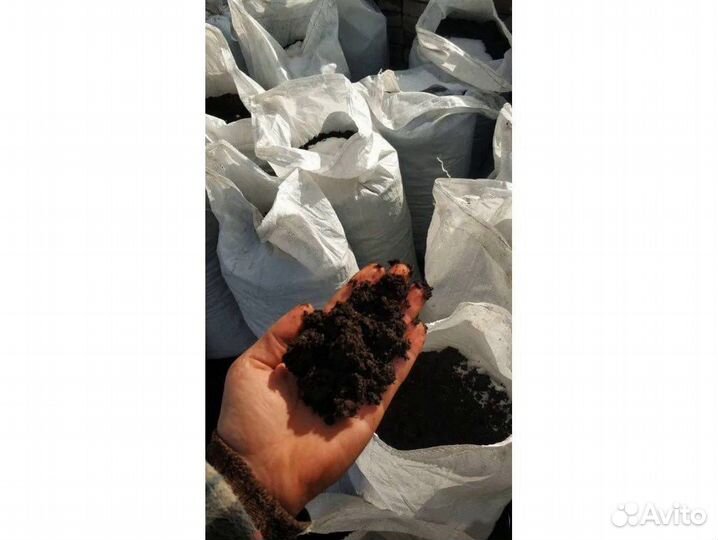 Чернозём навоз земля грунт песок щебень В мешках