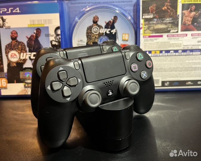 Dualshock 4 v2 Ps4 + UFC 4 + док станция Sony
