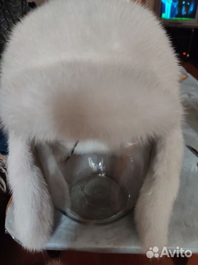 Шапка норковая женская с ушками