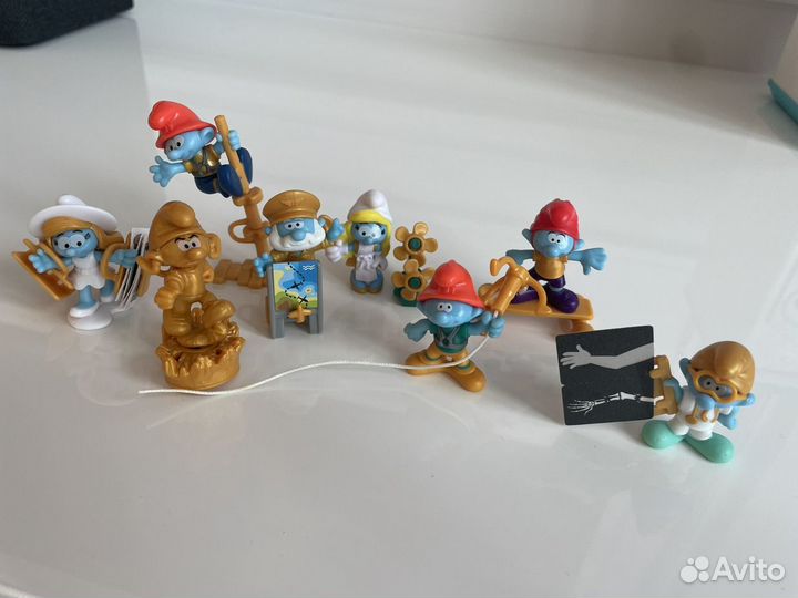 Игрушки kinder smurfs