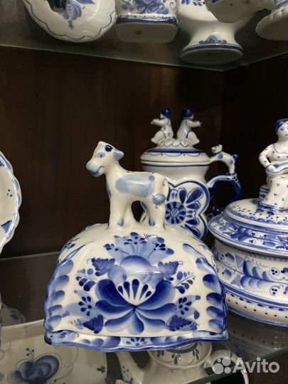 Масленка гжель