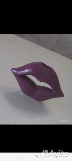 Ваза яблоко 3 шт и ваза губы