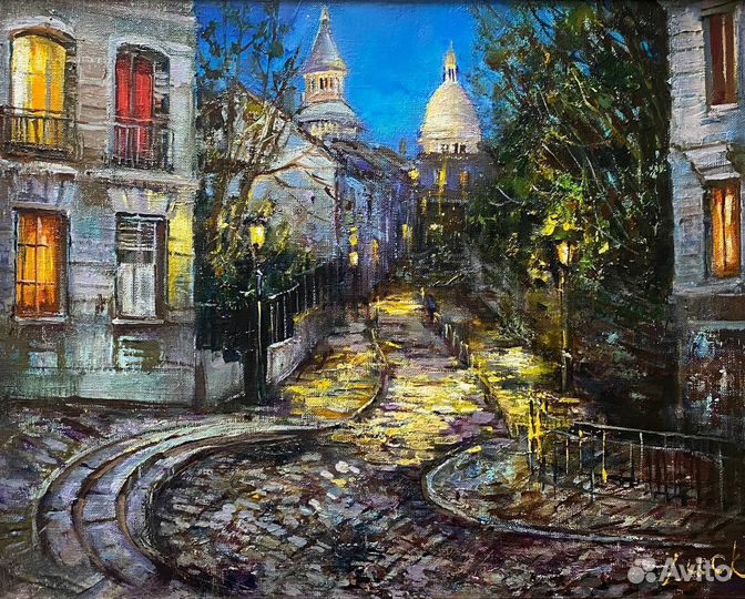 «Тайны Монмартра» картина Елены Лукиянчук