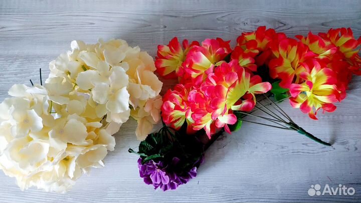 Искусственные цветы гортензии