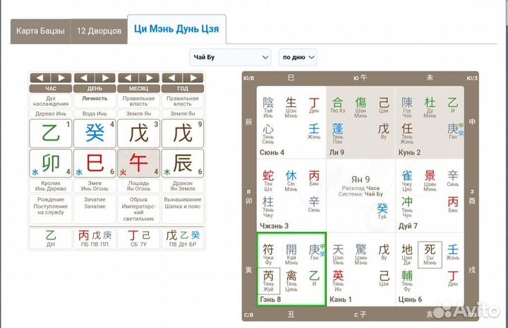 Консультация Бацзы, Цимень. Китайский астролог