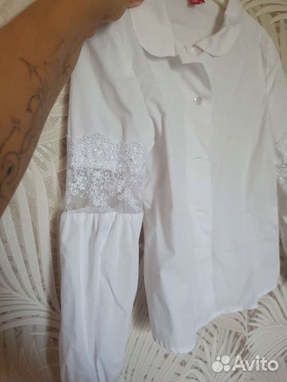 Рубашка школьная для девочки 128