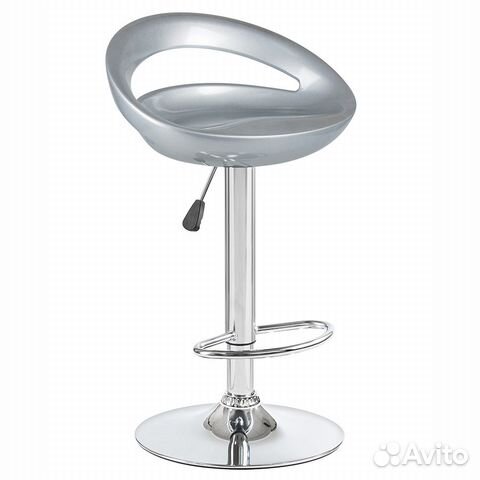 Барный стул LM-1010, Dobrin, пластик(ABS), серебряный