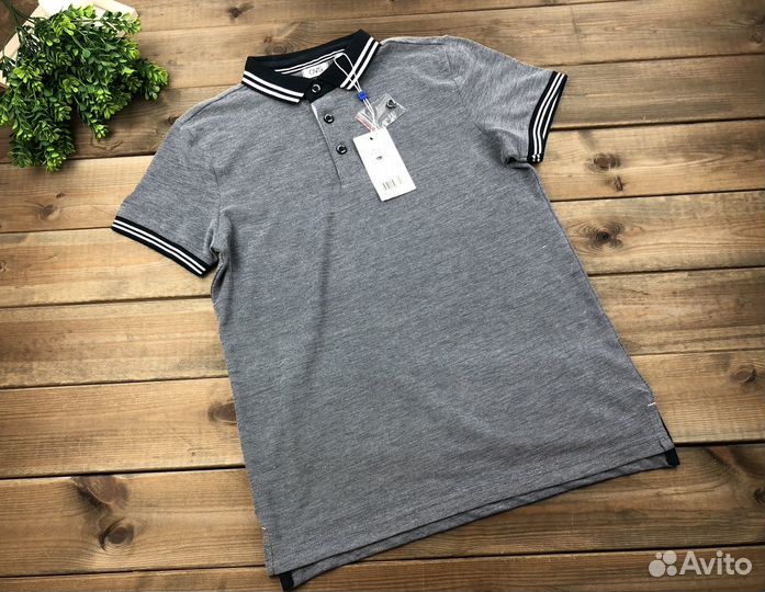 Футболка поло для мальчика серый новый OVS