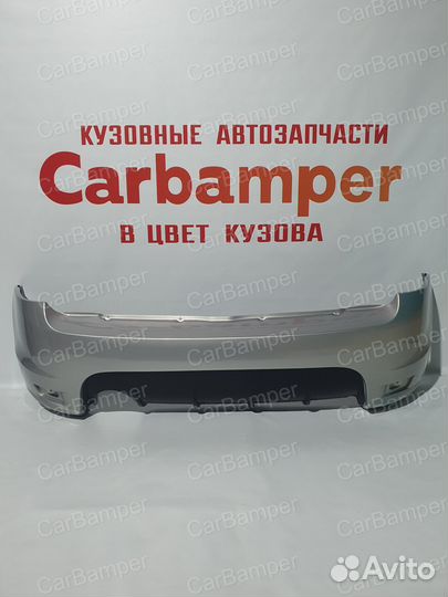 Задний бампер на Kalina Sport 1119 серебристый