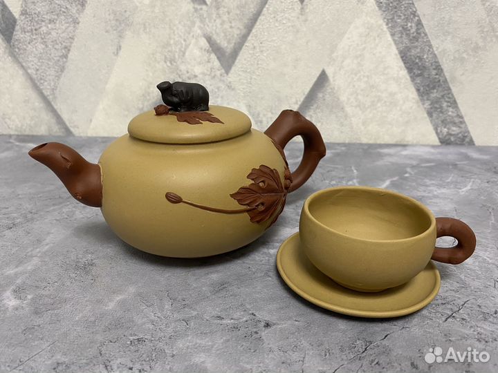 Подарочный набор для чайной церемонии глина