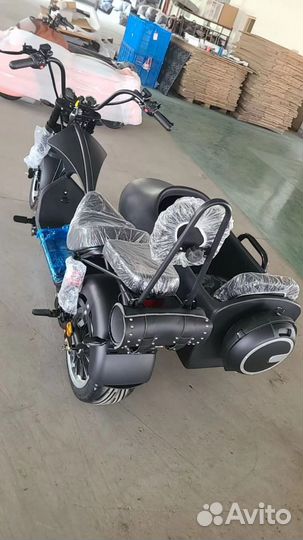 Электроскутер электробайк с люлькой мопед