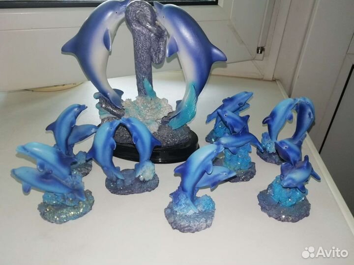 Статуэтки дельфинчики
