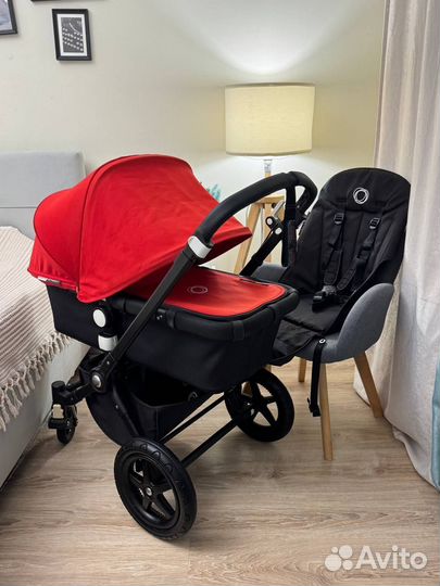 Bugaboo cameleon 3 black/ black/ red