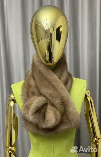 Норковый шарф 