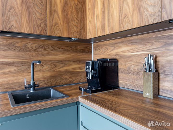 Кухня по проекту с антресолями на заказ