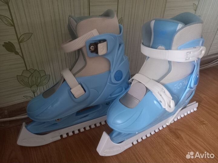Коньки детские раздвижные р с 35 по 37р