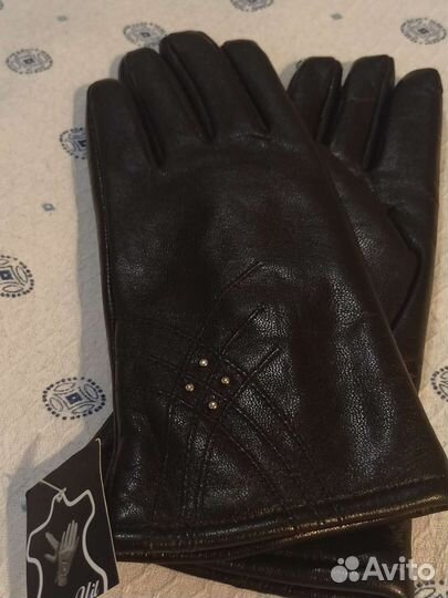 Перчатки кожаные