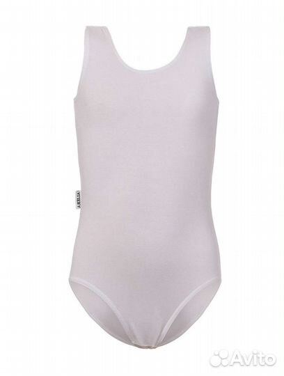 Купальник гимнастический белый 128-64-54